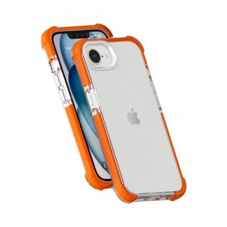 iPhone 16e ütésálló szilikon hátlap, Narancs