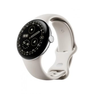 Google Pixel Watch 4, 45mm okosóra, porcelán fehér