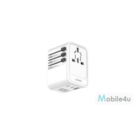 Utazó adapter 65W, Fehér
