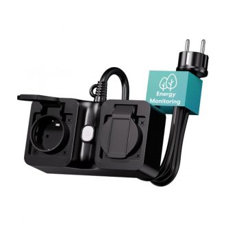   Meross kültéri hosszabító dupla teljesítmény mérős 1,5m IP44