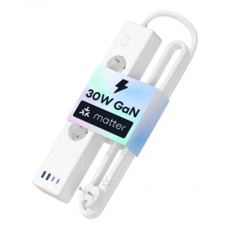 Meross hosszabító 4xAC, 2xUsb-A, 2xUsb-C, Max.16A Matter