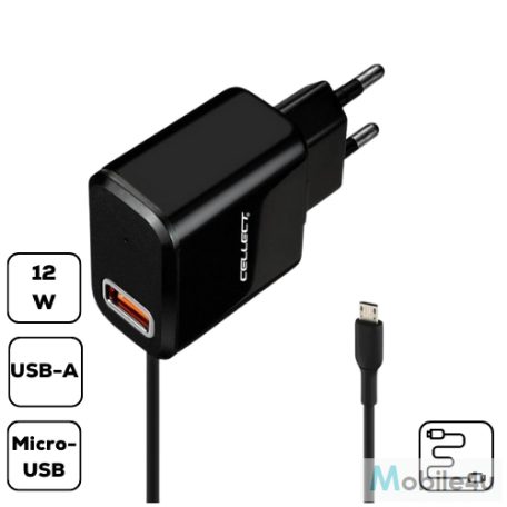 12W HS-H47 Hálózati töltő Micro USBcsatlakozó,2.4A