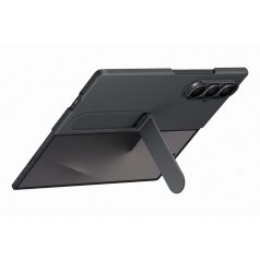 Samsung Fold 7 Álló tok szíjjal, fekete
