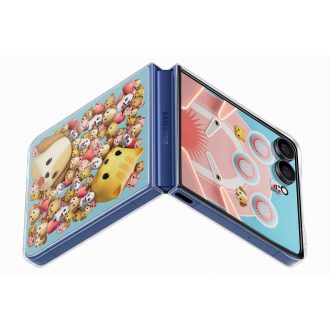 Samsung Galaxy Flip 7 nyíló tok, átlátszó