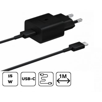 Samsung hálózati adapter kábellel,15W Fekete