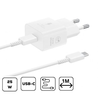 Samsung hálózati adapter kábellel, 25W