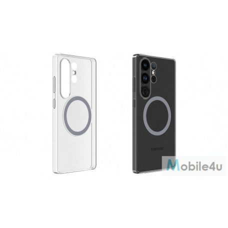 Samsung S25 Ultra design mágneses tok, Átlátszó