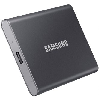 Samsung T7 hordozható SSD, 4TB, USB 3.2,Szürke