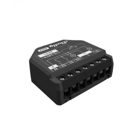 Shelly 2PM Gen3 WiFi + Bluetooth, két áramkörös okosrelé, áramfo