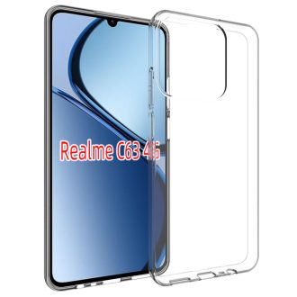 Realme Note 60 szilikon hátlap, Átlátszó