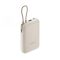 Xiaomi Powerbank 10000mAh 22.5W beépített usb-c kábel bézs