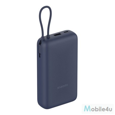 Xiaomi Power Bank 20000mAh beépített usb-c kábel kék BHR8975