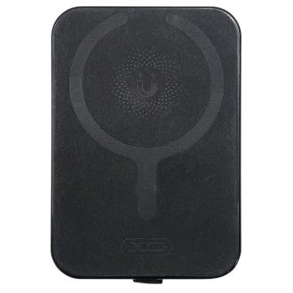   Kinyitható mágneses kártyatartó telefonhoz nyomkövetéssel,Fekete